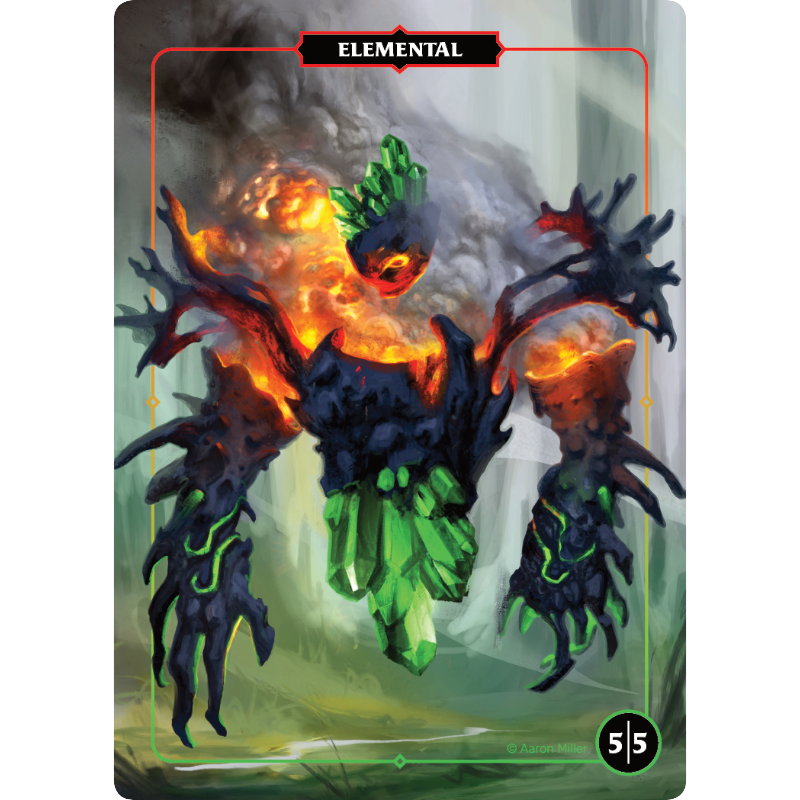 Magic: The Gathering - Segnalino Elementale (Rosso/Nero) - Espansione Shadowmoor (SHM) - Carta Singola - copertina