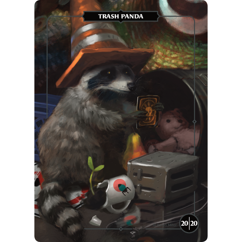 TRASH PANDA 20/20  Aaron Miller Illustration