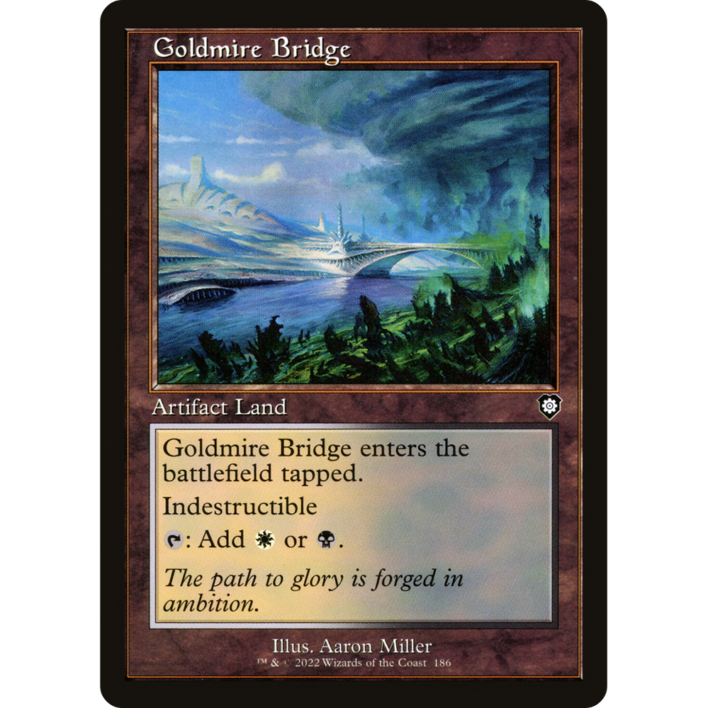 GOLDMIRE BRIDGE CLASSIC BORDER ARTIST PROOF  Aaron Miller Illustration
