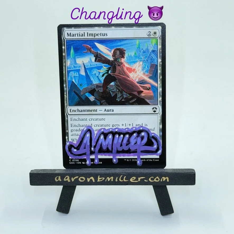 AJANI FOIL ARTIST PROOF — Aaron Miller Illustration