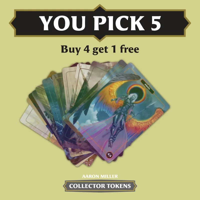 custom metal mtg cards Stainless Steel Bird Token - Metal MTG Tokens main image 1