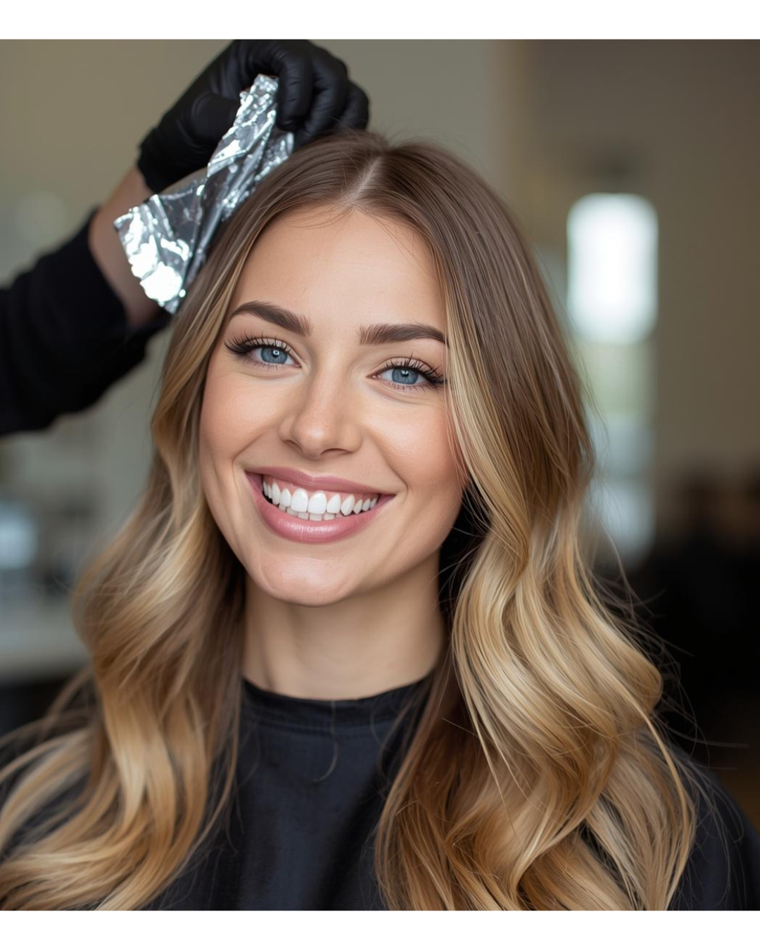 Natural-looking hair color with subtle dimension and seamless root blending.