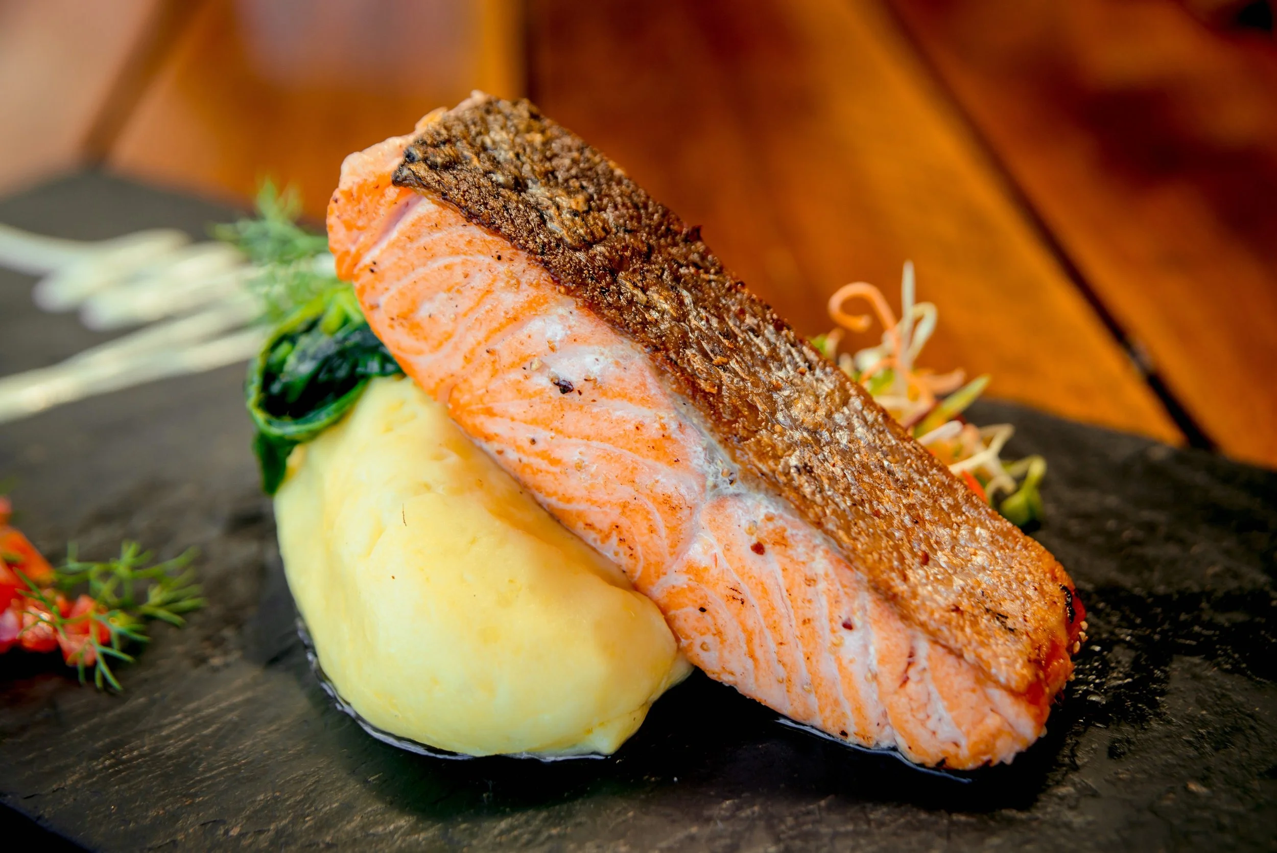 king salmon & potatoes