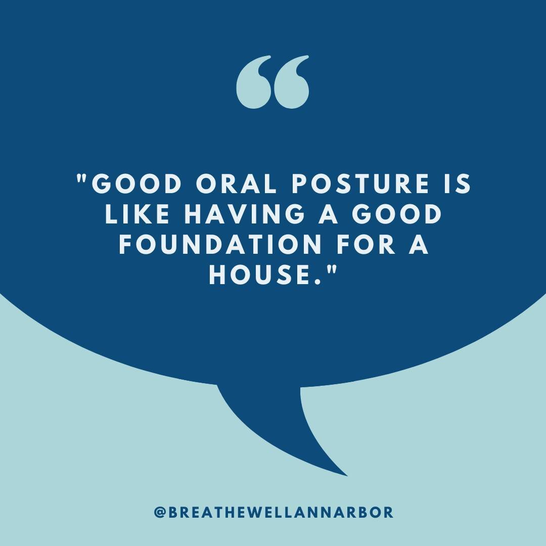 🏠 Good oral posture is like having a good foundation for a house. 🏠⁠
⁠
Just like a house needs a strong foundation to stay upright, our bodies and our mouths rely on good oral posture. 🦷 Good oral posture means keeping your tongue resting against 