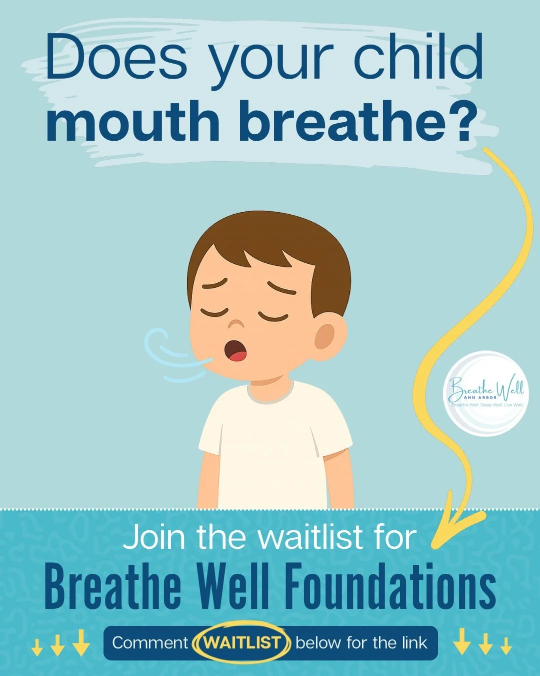 Parents &mdash; does your child breathe with their mouth open, struggle with sleep, or just seem &ldquo;off&rdquo;&hellip; and no one has given you a clear answer?

🎉 I&rsquo;m opening the waitlist for Breathe Well Foundations! This 6-week parent pr