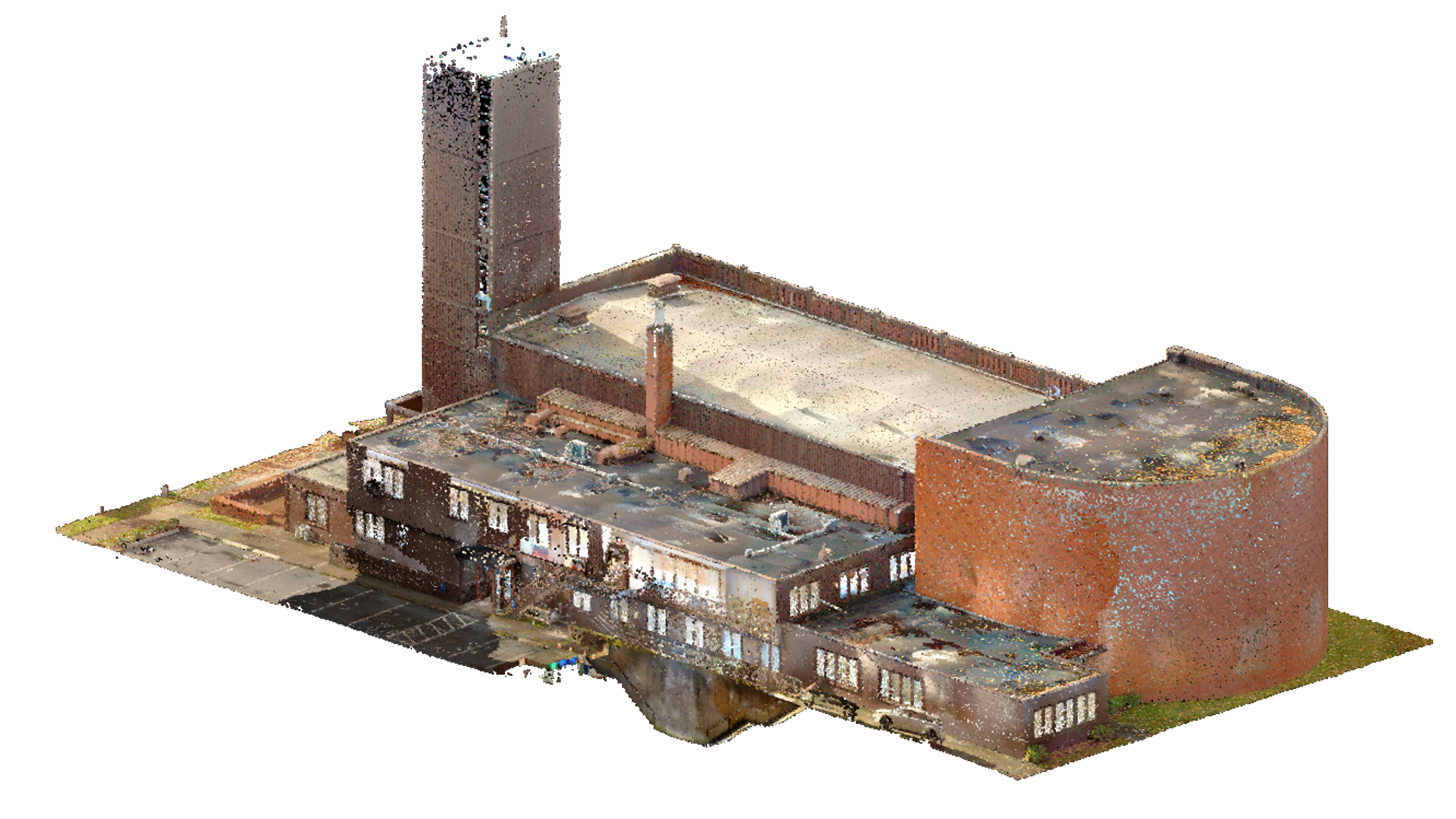 Historic Building Documentation - Existing architectural features captured with laser scanning.