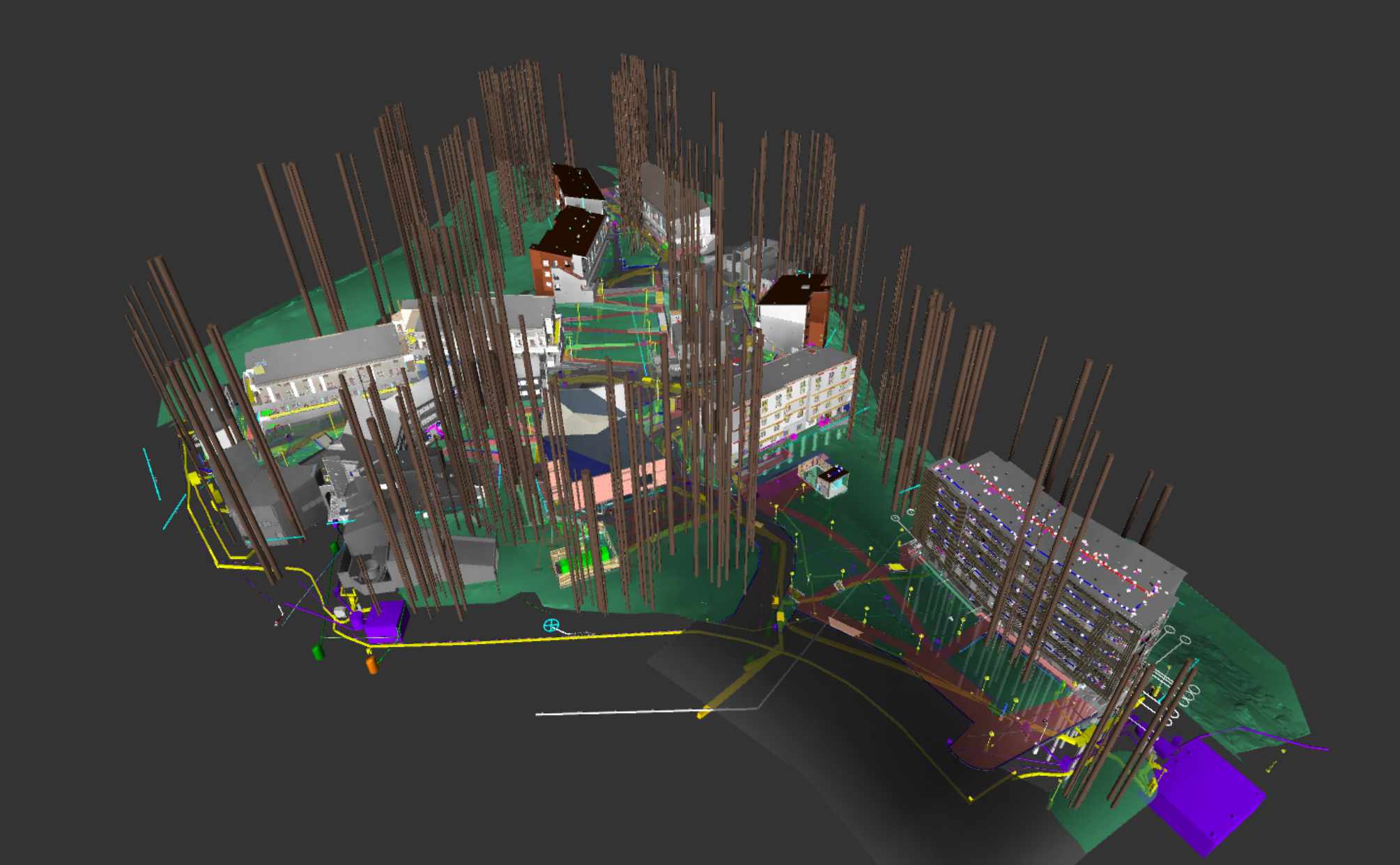 Topographic Model - Existing terrain captured to support site planning and grading.