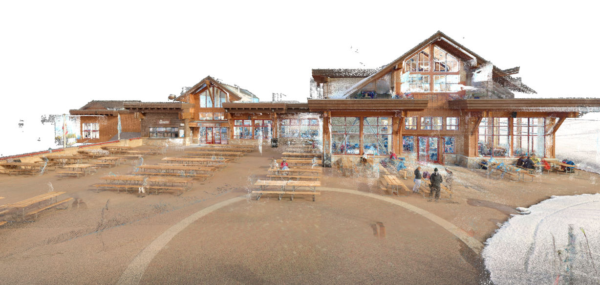 Mountain Resort Documentation - Multiple Existing lodge and gondola facilities captured with laser scanning.