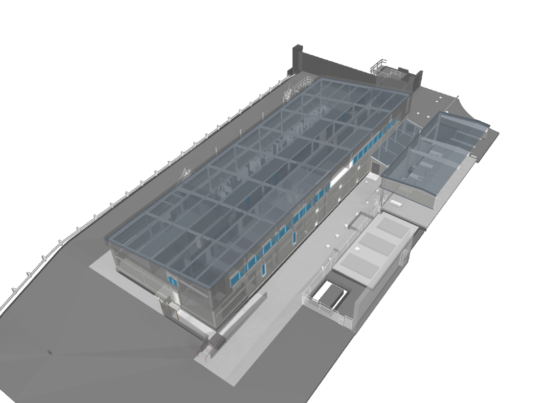 Existing Conditions Model - Revit model created directly from laser scan data.