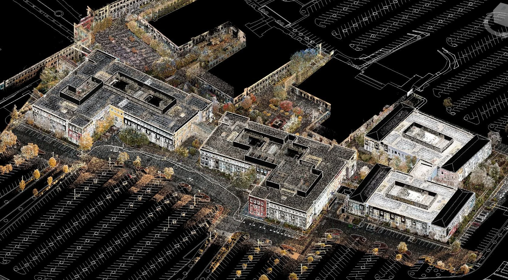 Campus-wide existing conditions modeling