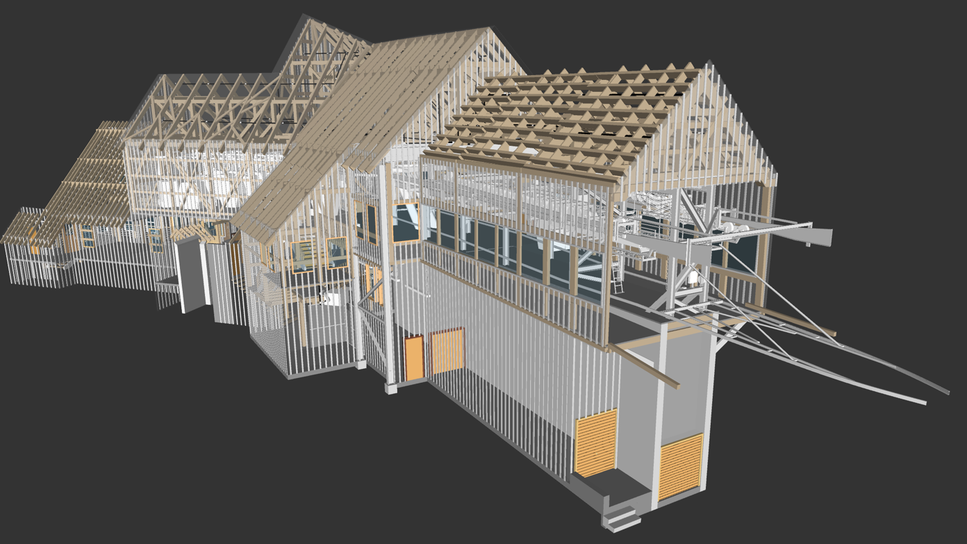 Existing Conditions Model - Architectural and structural model developed from scan data.