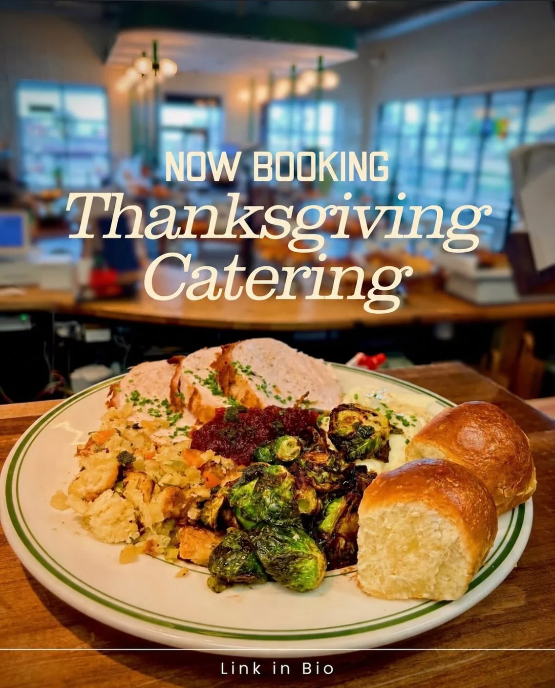 Let us take care of Thanksgiving!

Choose from our Thanksgiving packages or build your own spread with &agrave; la carte favorites. Order online, pick it up, and enjoy more time around the table. 

View the menu and order through the link in our bio.