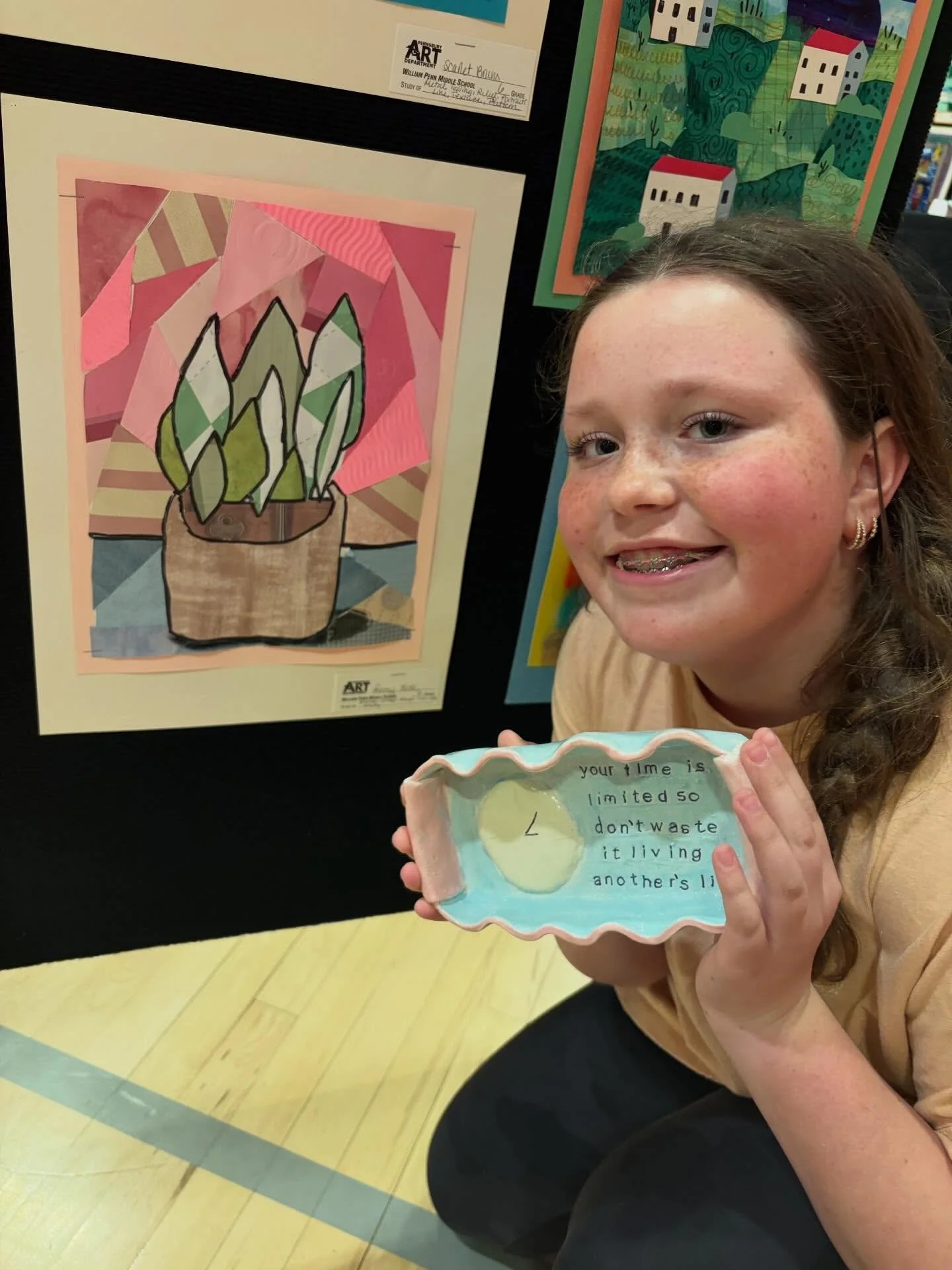 One of my favorite events this time of year. The Art Show, so proud of my little artists 👩&zwj;🎨 👩&zwj;🎨