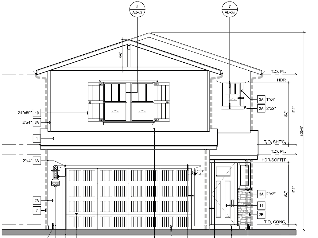 Craftsman Style Elevation