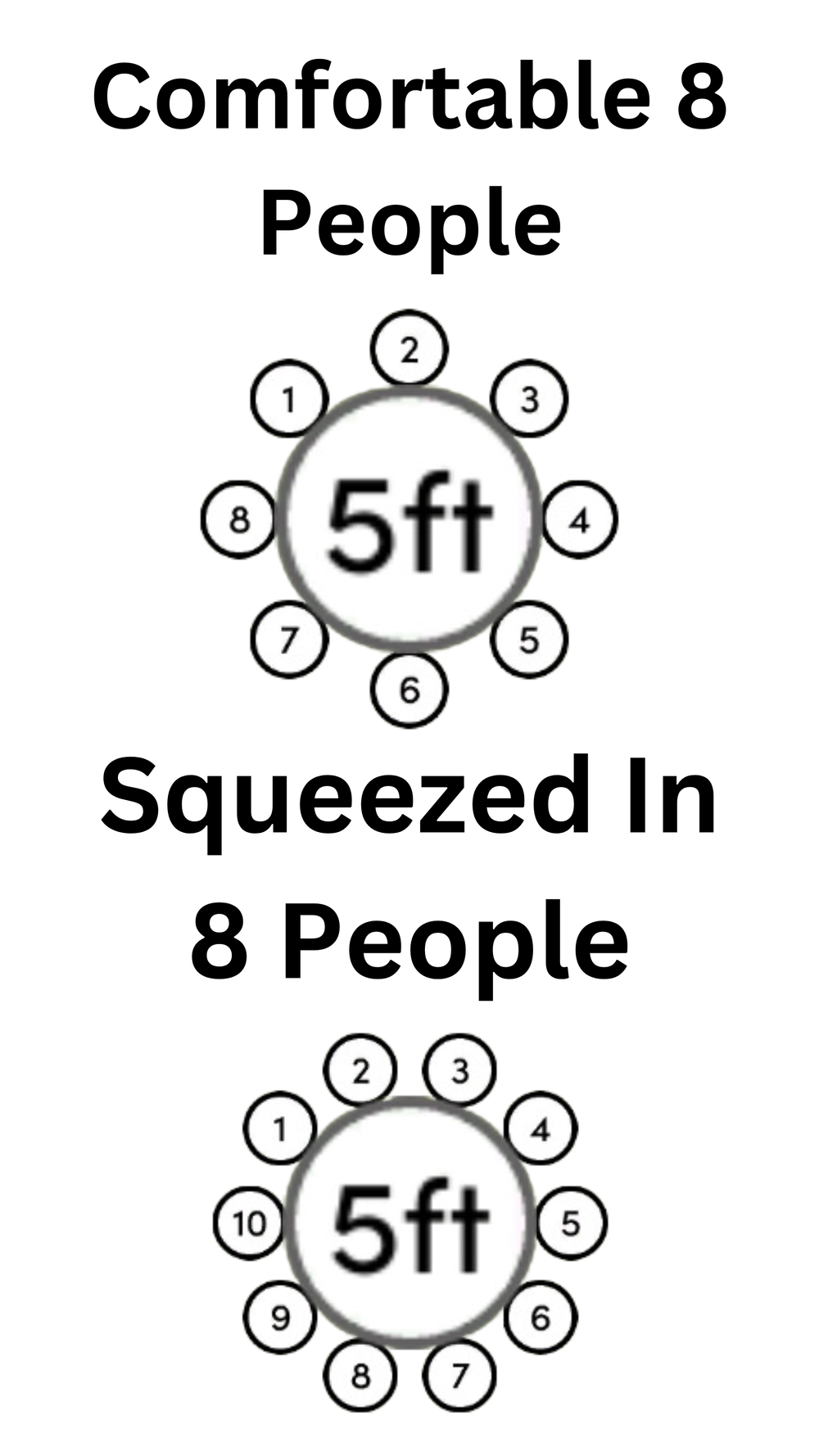 High-Quality How Many People Can Sit At A 6ft Table Moment in HD