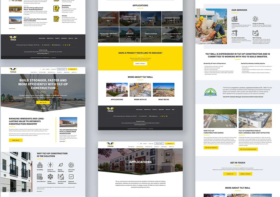 Web Design for a Construction Company (Click to see the live site!) 