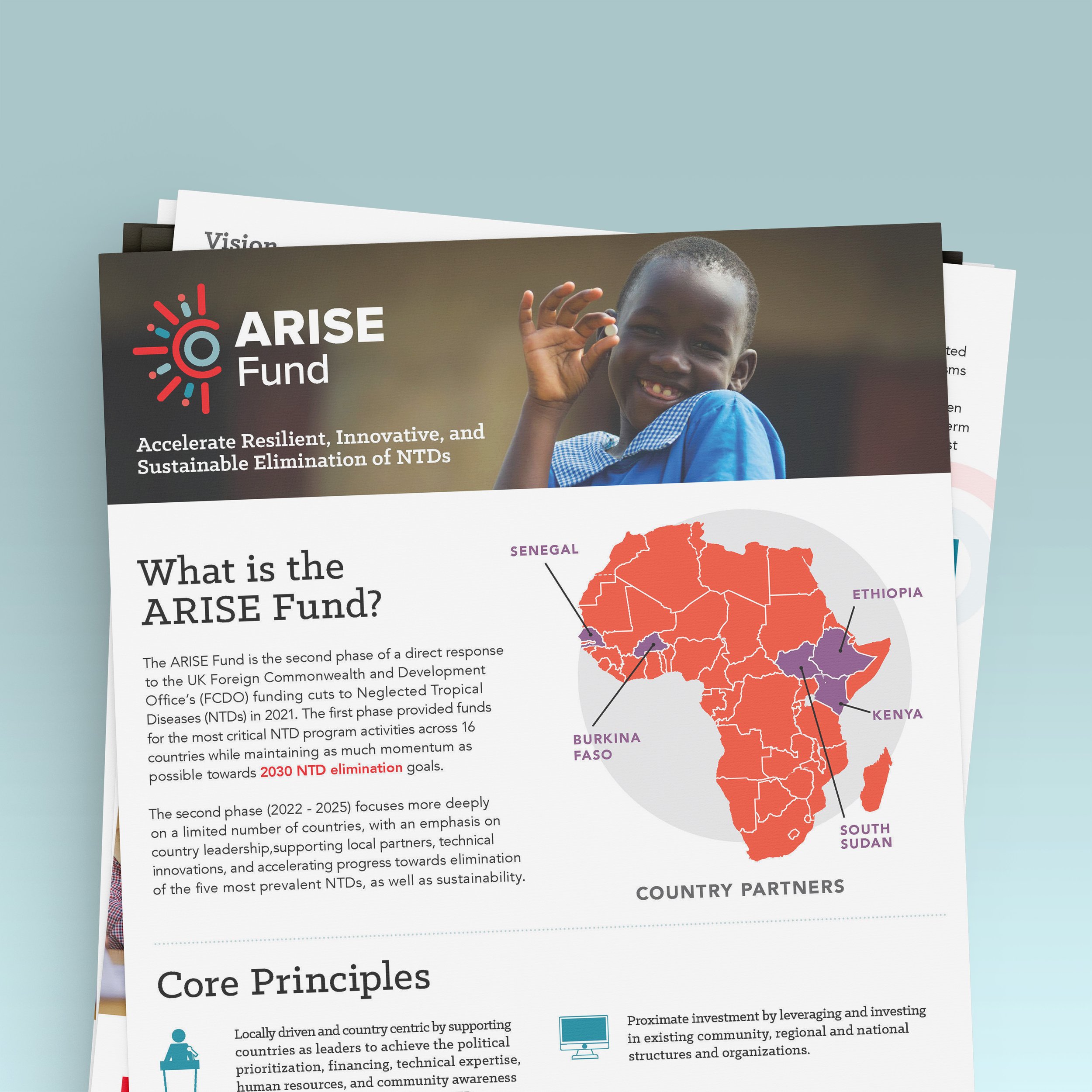 The End Fund - Arise Branding and One Sheet Design