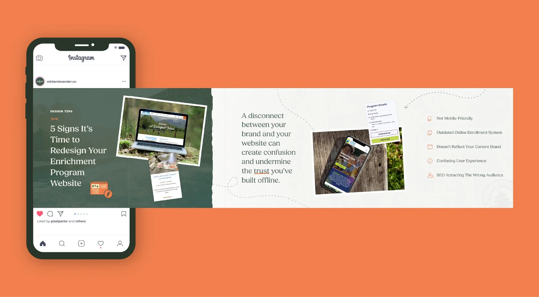 Wild & Wander Social Media. Follow us @wildandwander.co