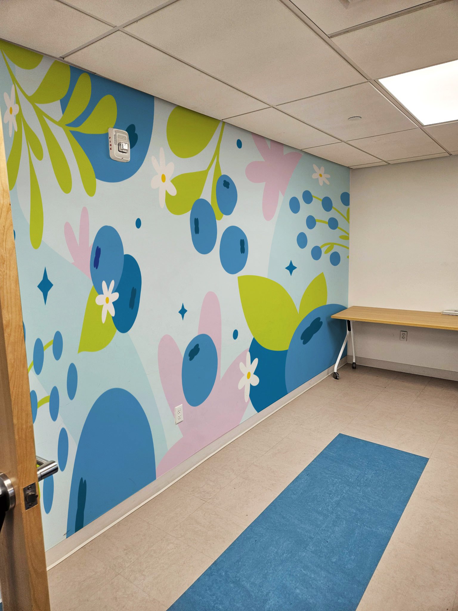 Citylight Kids - Blueberry Room Mural (Mockup)