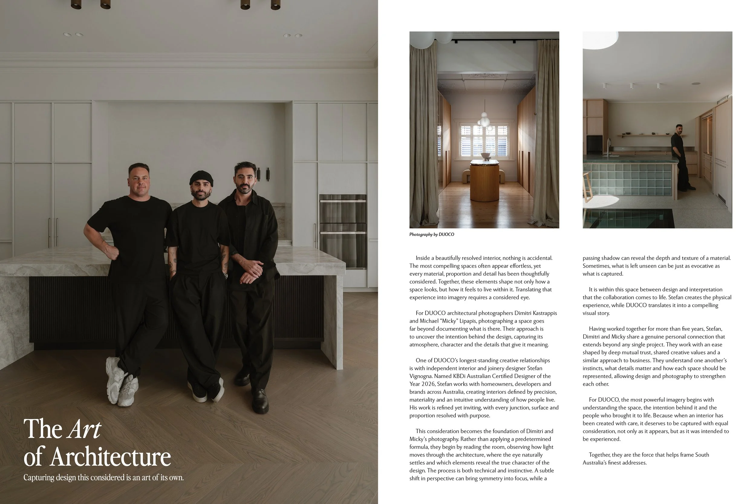 SA Life magazine feature on the Duoco Media founders.
