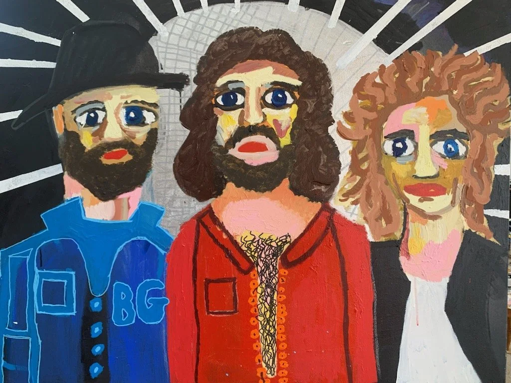 Bee Gees - 76 x 101 cm - For sale