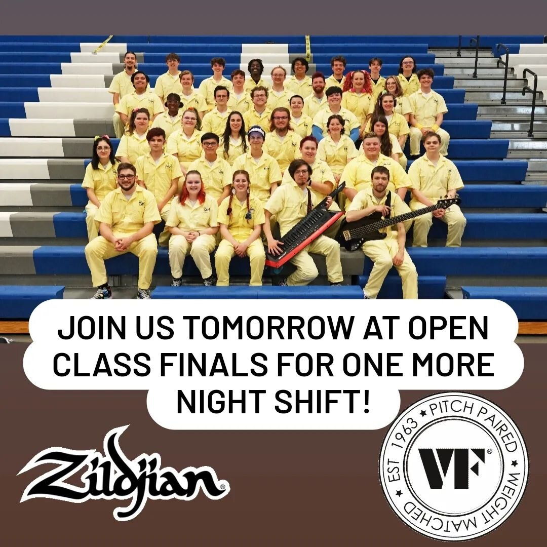 Your LAST CHANCE to catch us on the Night Shift tomorrow at noon!!!

#MCP23 #PerformMAPA #WGI23