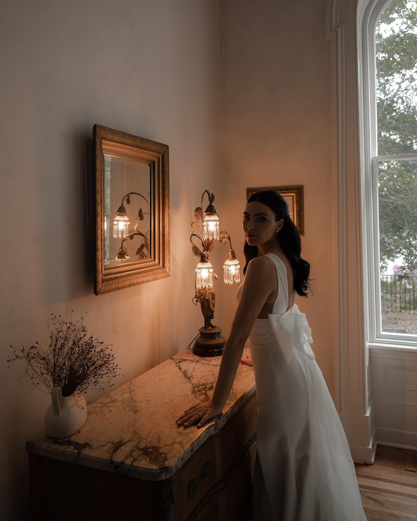 a moment for Alex, this ambient light and @inesdisanto

venue @heightshouseweddings @heightshousenc 
planner @jessicaalexanderevents 
bride @alextheesti @al__spence 
dress @inesdisanto 
floral @thistleandmoonnc
mua @kmichelleclark