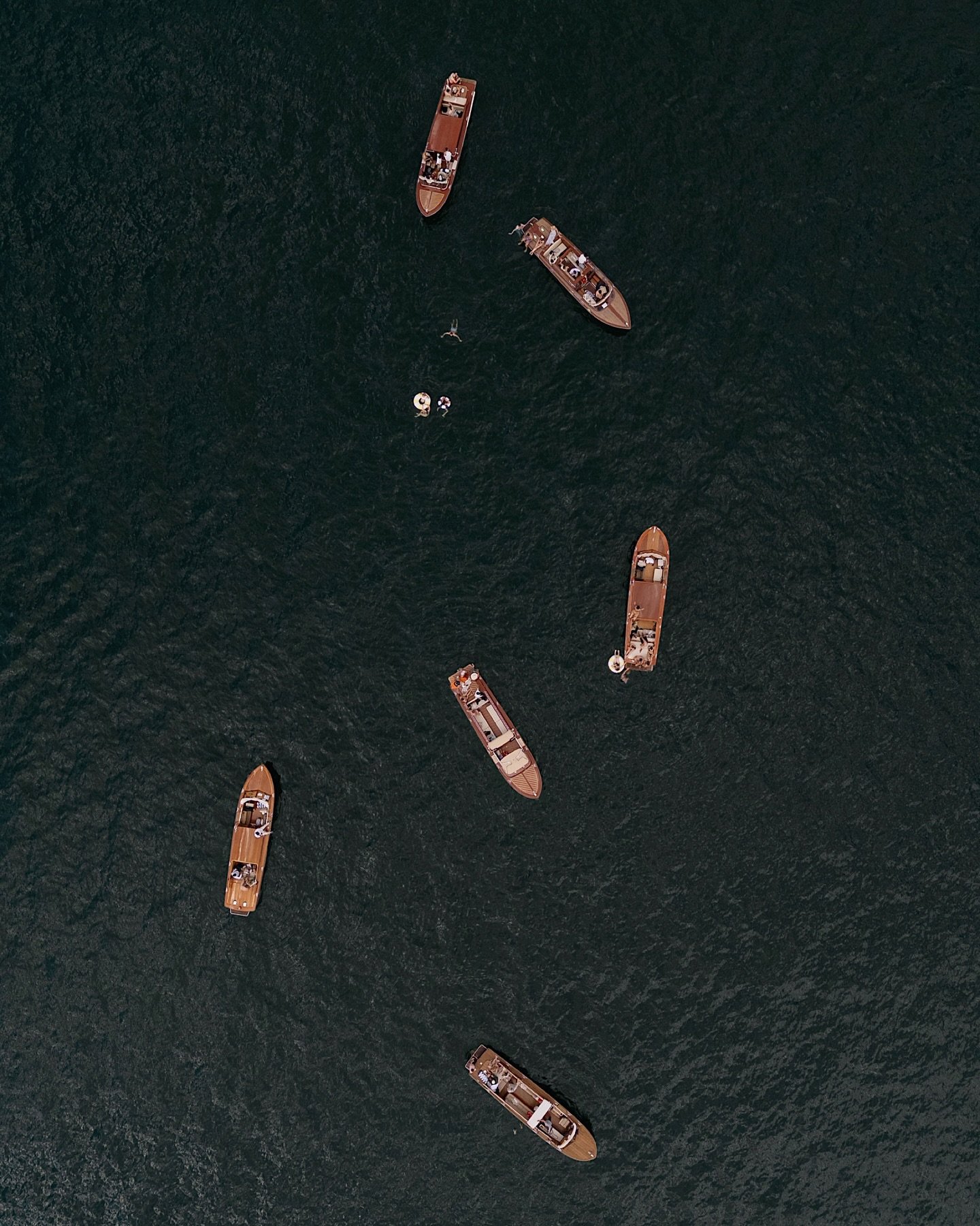 on the final day in Lake Como &mdash; a boat ride with all their favorite people, the sweetest ending to a beautiful weekend. La dolce vita.