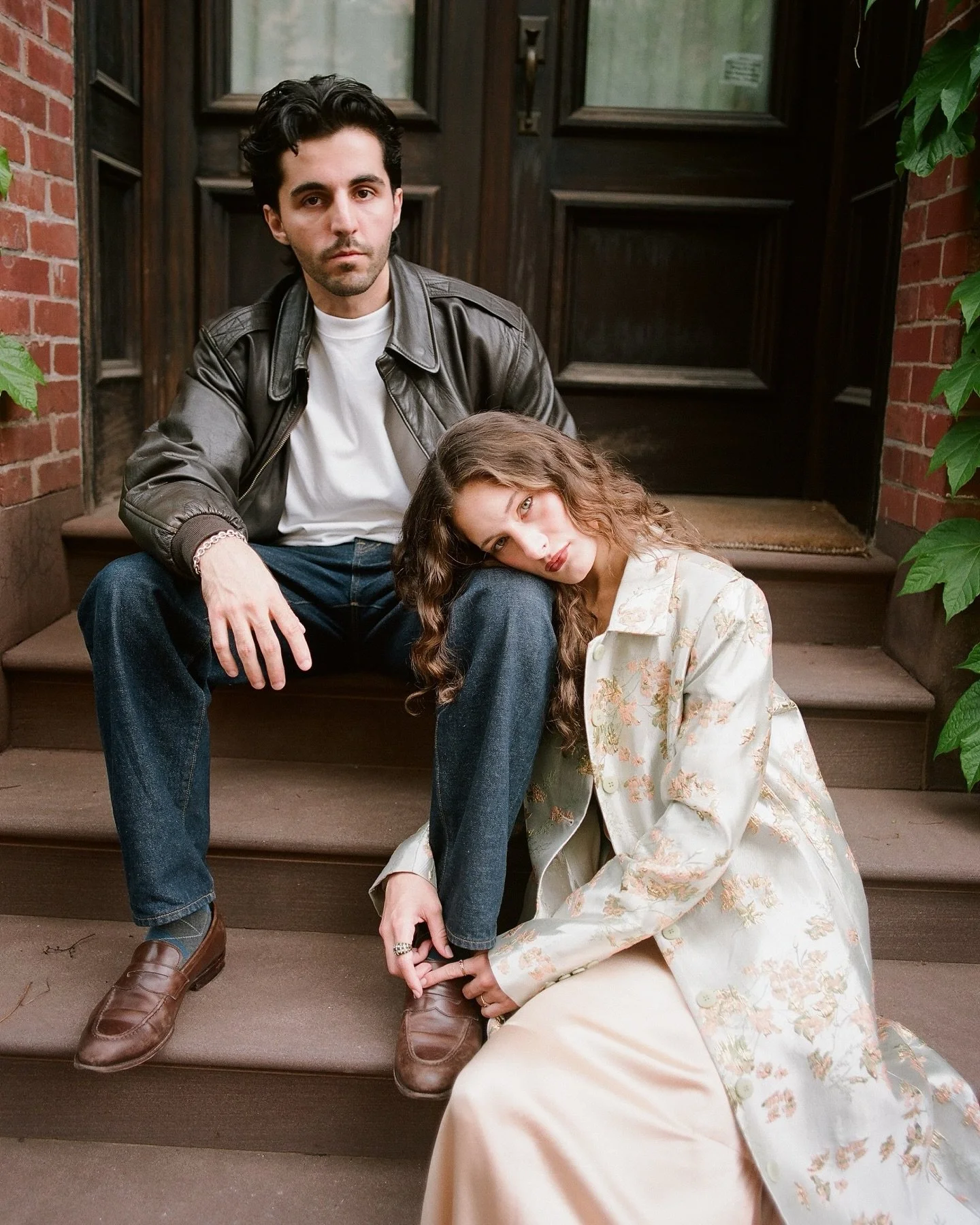 lovers in west village ~ pentax, portra 400