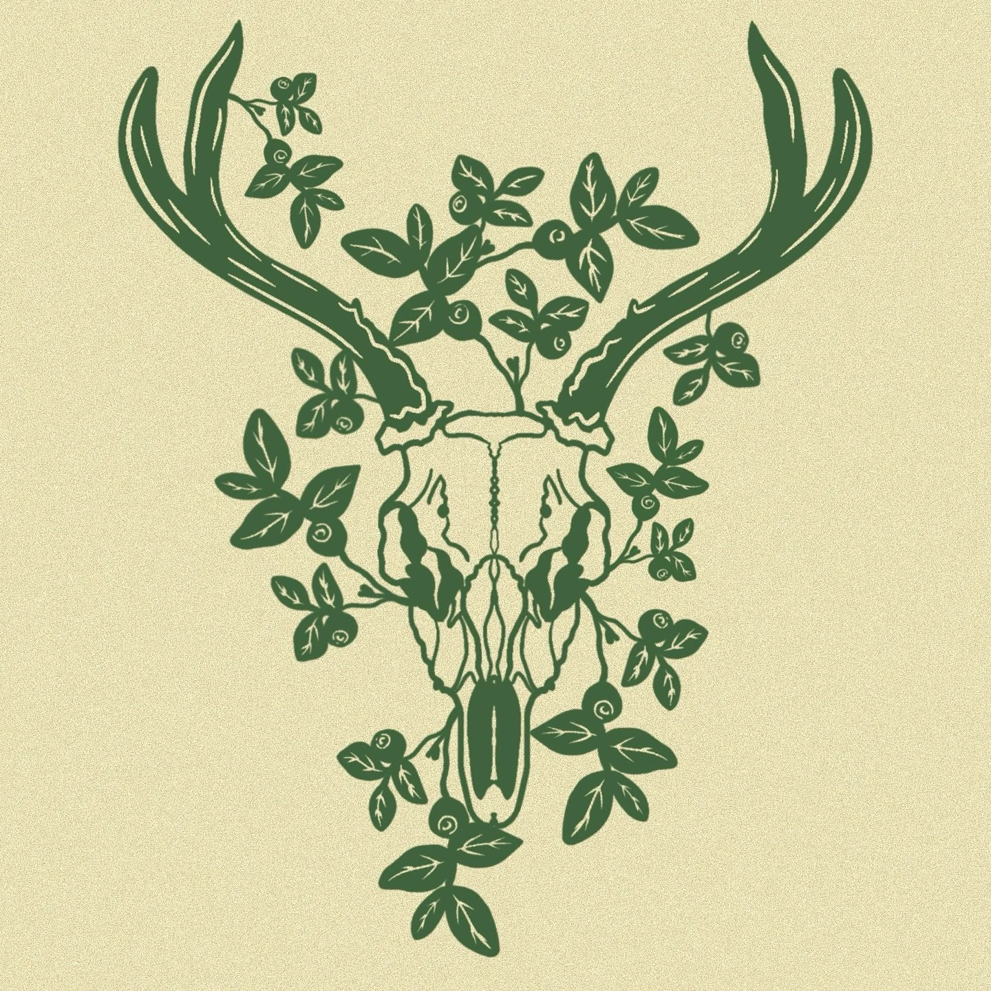 💚🦌🌙 I&rsquo;ve been wanting to come up with some sort of deer design that isn&rsquo;t totally corny. This is still a work in progress (I think&hellip;) but so far enjoying the direction it&rsquo;s going! Just processed a deer last night and I am s