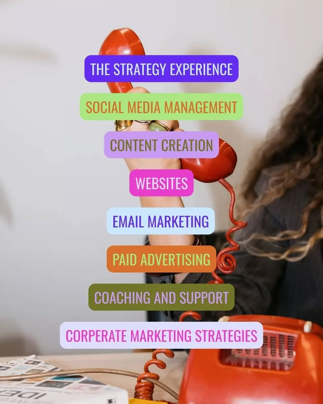 All this on the menu&hellip; and yes, we really do it all without crying into our coffees.

✨ Strategy, socials, ads, emails, websites, if it needs marketing, we&rsquo;re on the line.

📞 2026 bookings are officially open (and already filling up fast