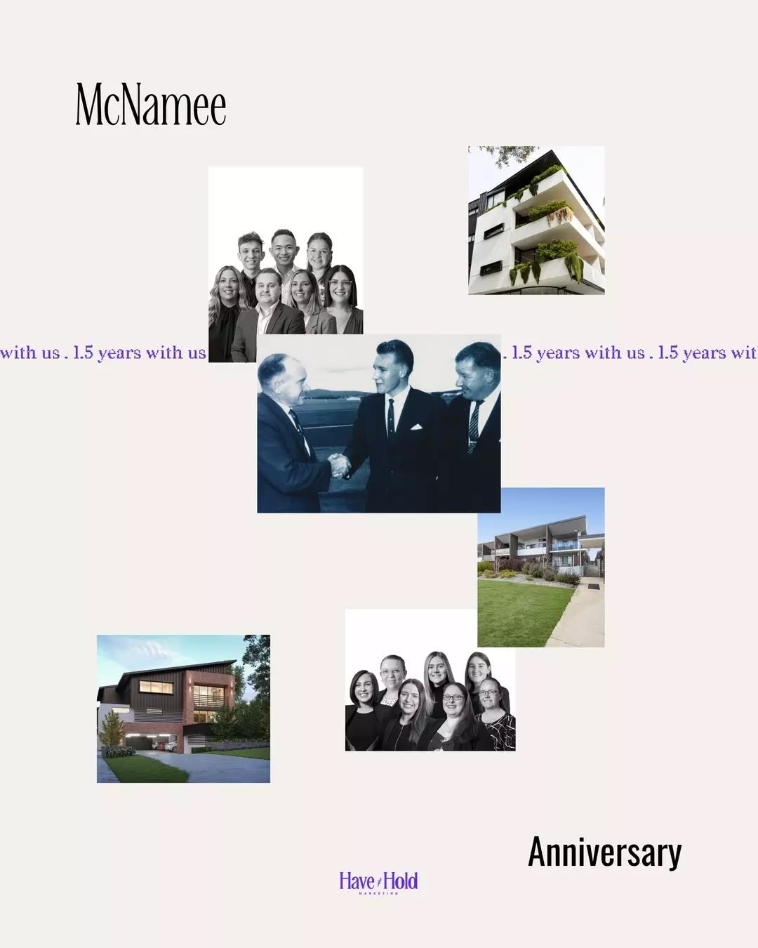 1.5 years with McNamee Real Estate this month 🥂

Canberra-based, and never once met in person, and yet 18 months in, they feel like they've always been part of H&amp;H.

Real estate never switches off, and neither does Kalie. She's managing McNamee'