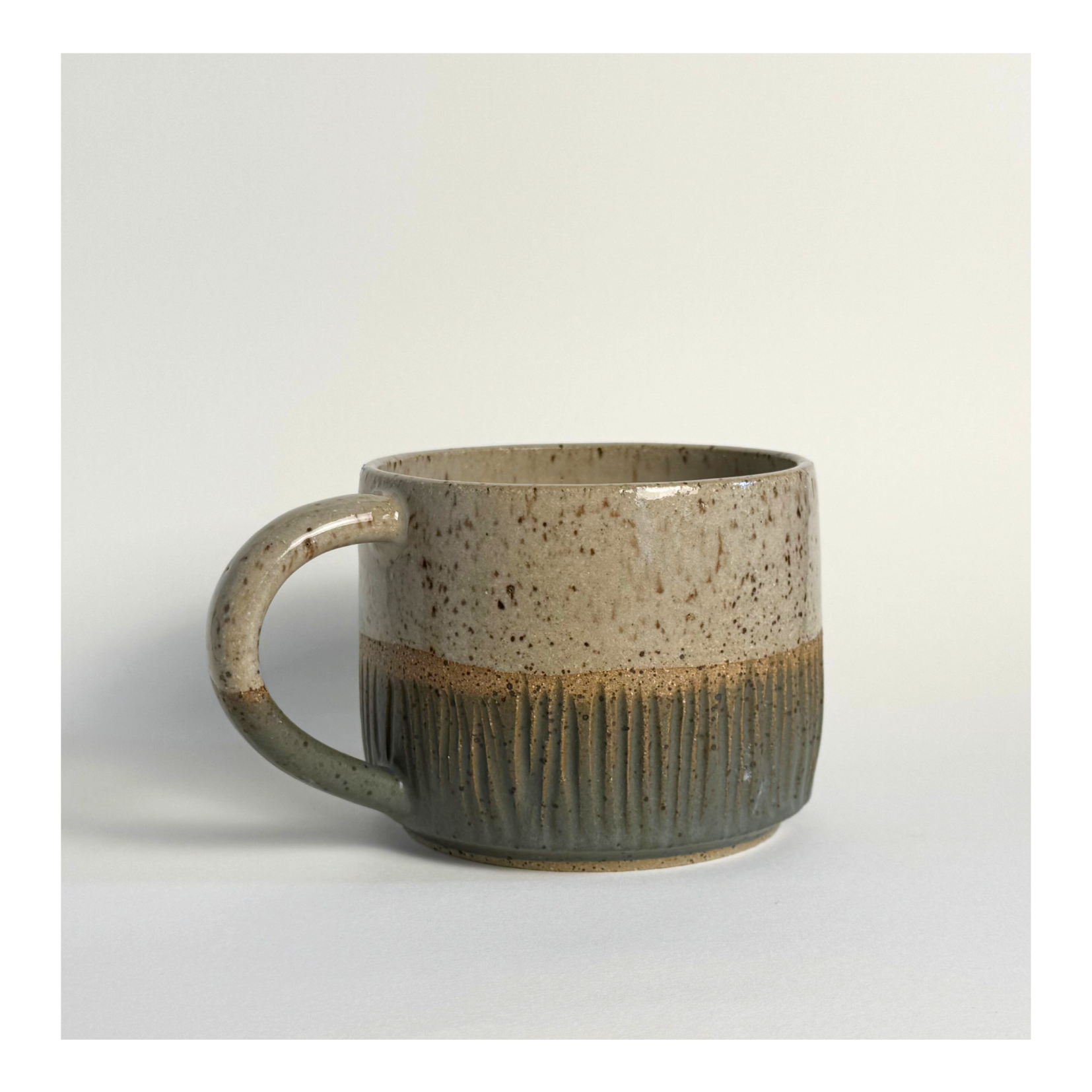 Half Carved Mug