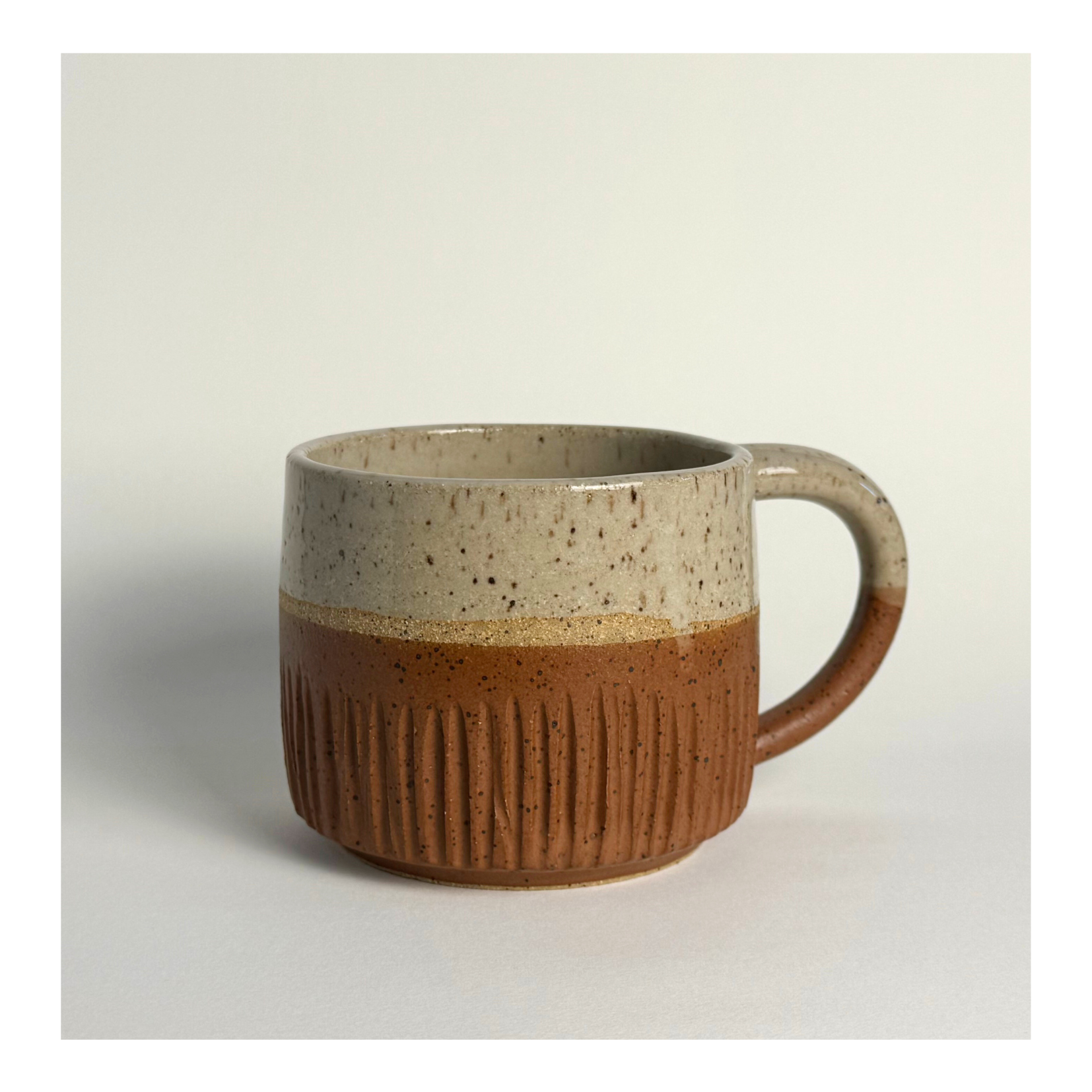 Half Carved Mug