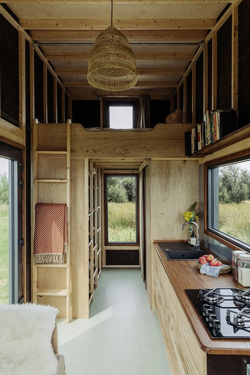 Tiny House on a trailer built with ecological materials