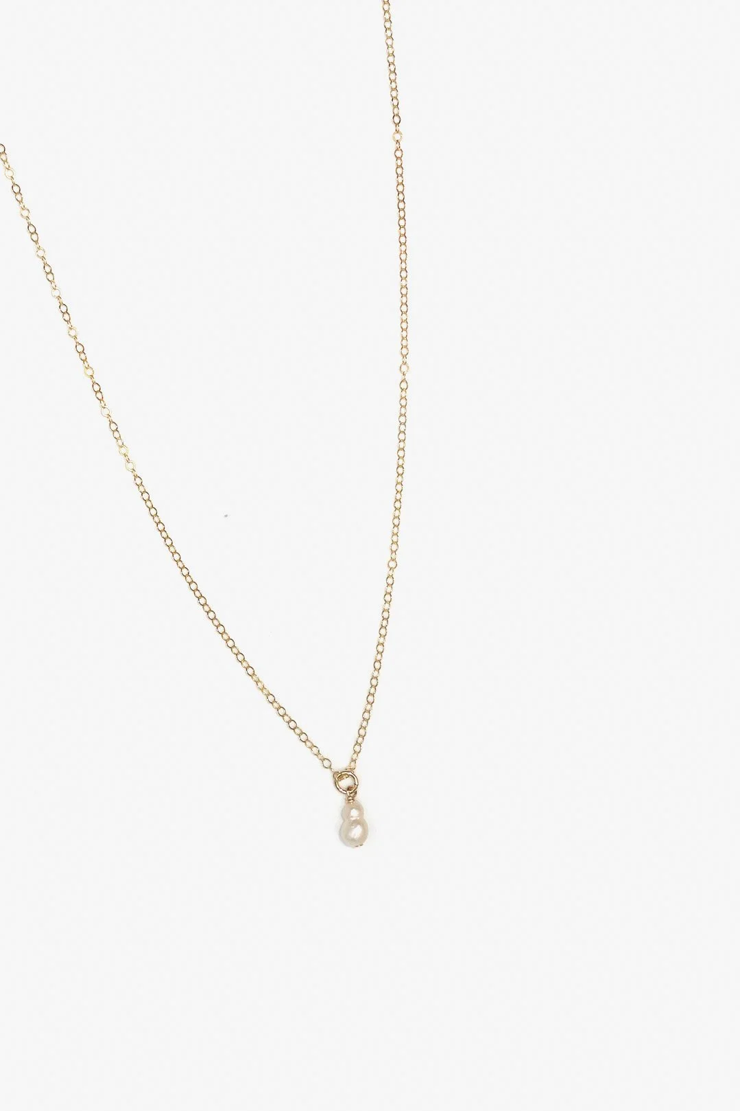 Gold Filled Bubble Pearl Necklace