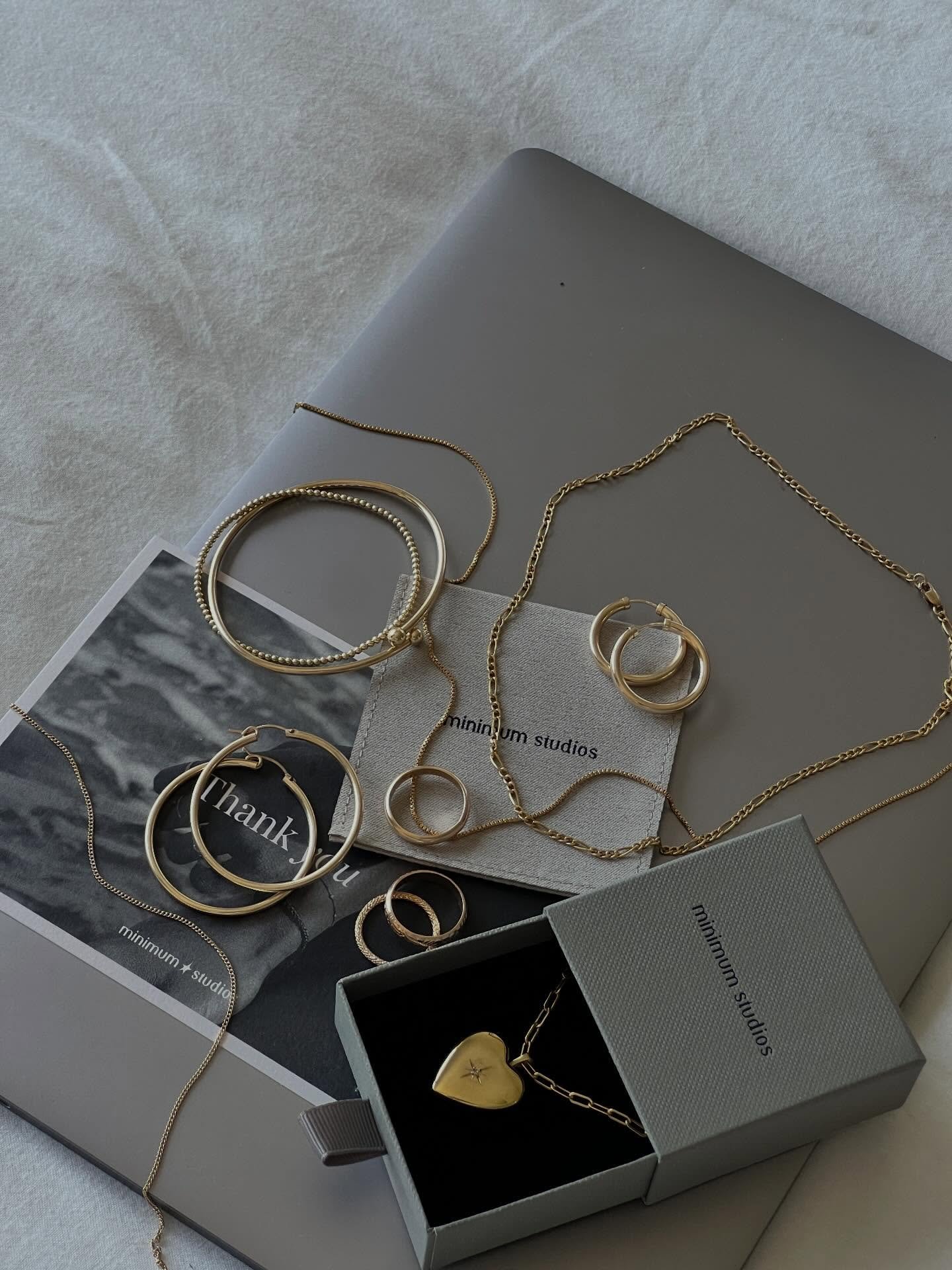 I spy new Minimum on slide 5 👀 we&rsquo;re doing lots of work behind the scenes to get our new collection ready. 

Make sure you&rsquo;re signed up to our mailing list to ensure you don&rsquo;t miss the launch date.

#goldfilled #goldfilledjewellery