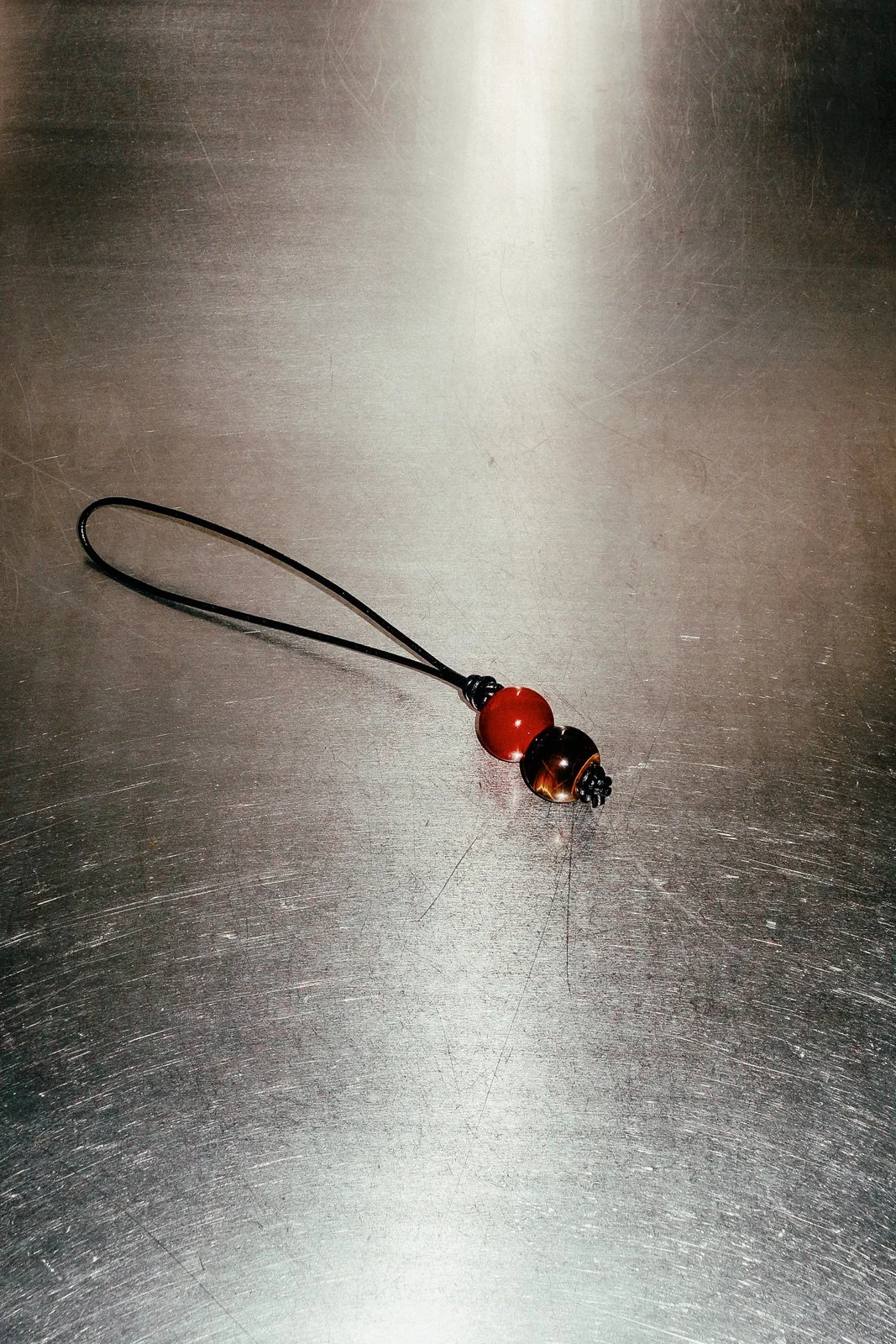 Stacked Gemstone Bag Charm #001