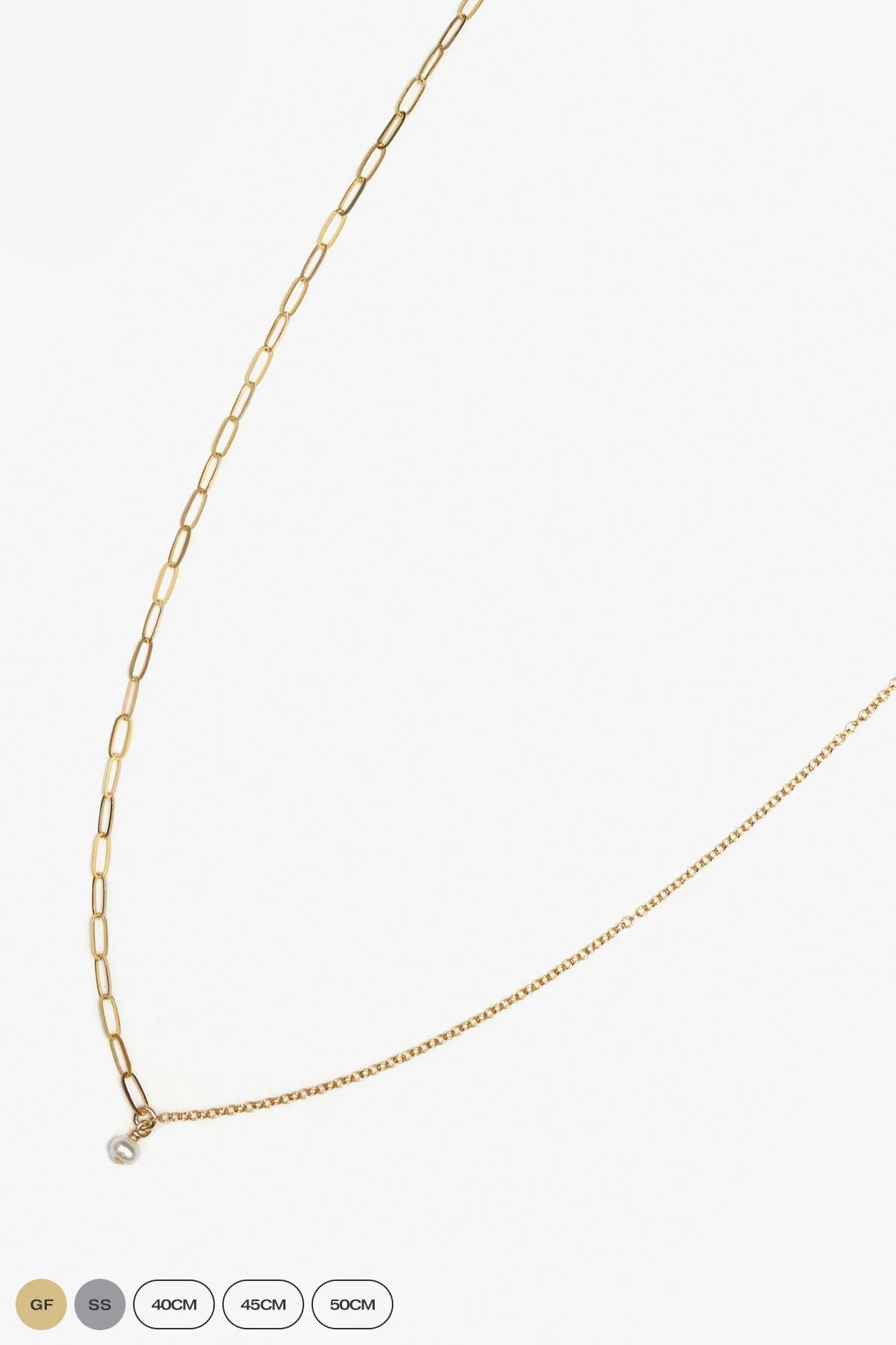 Fine Pearl Balance Necklace