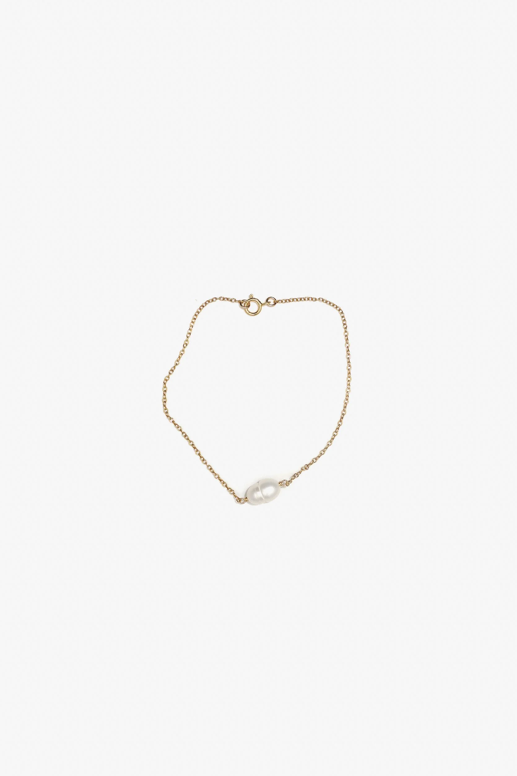 Gold Filled Pearl Bracelet