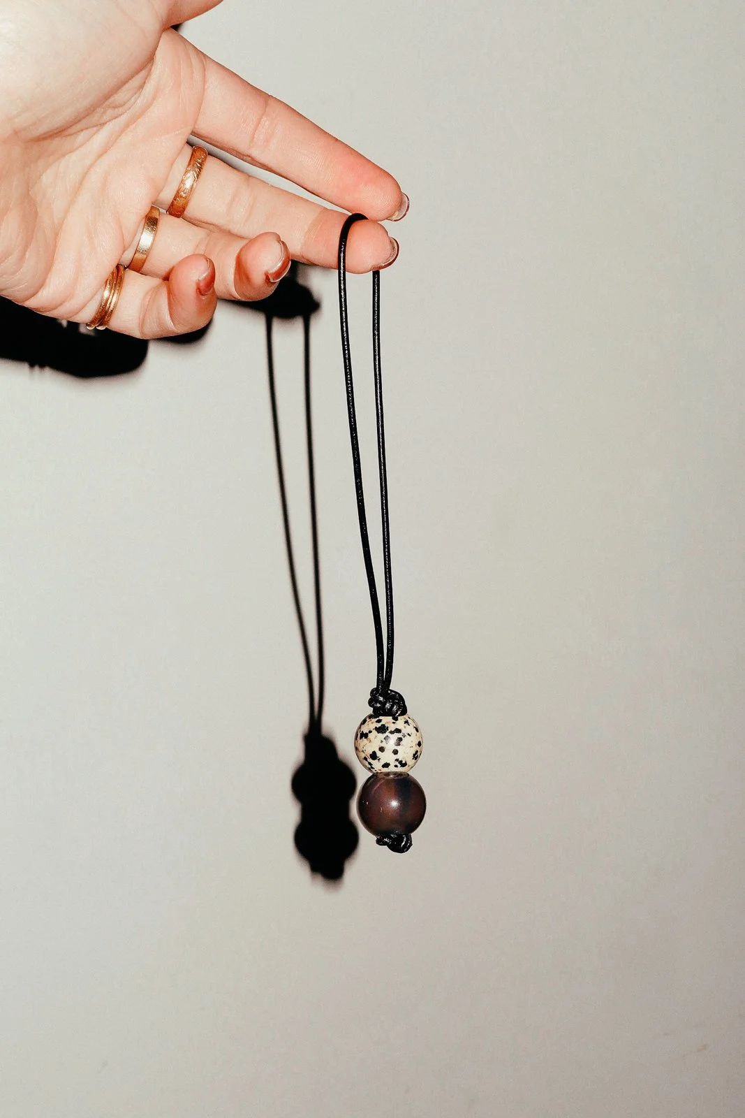Stacked Gemstone Bag Charm #001