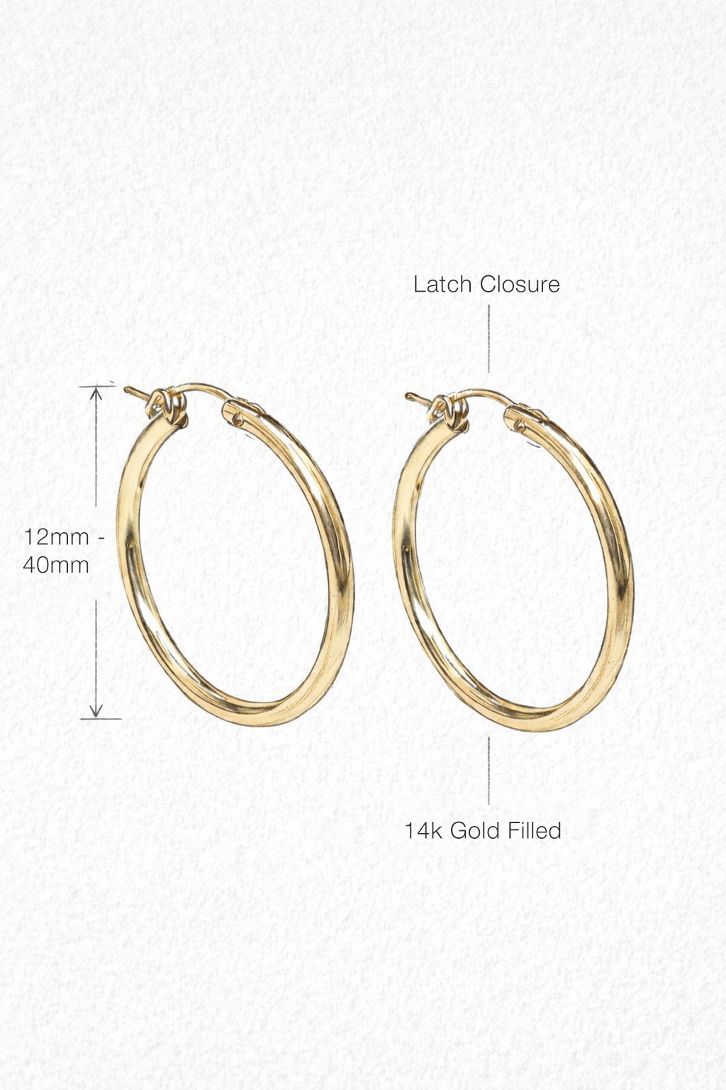 14k Gold Filled Hoops