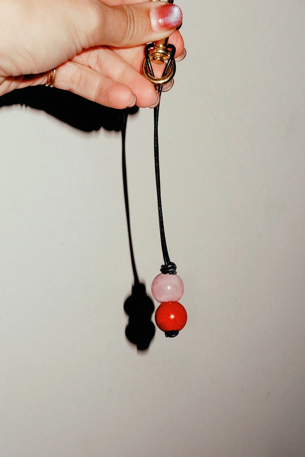 Stacked Gemstone Bag Charm #001