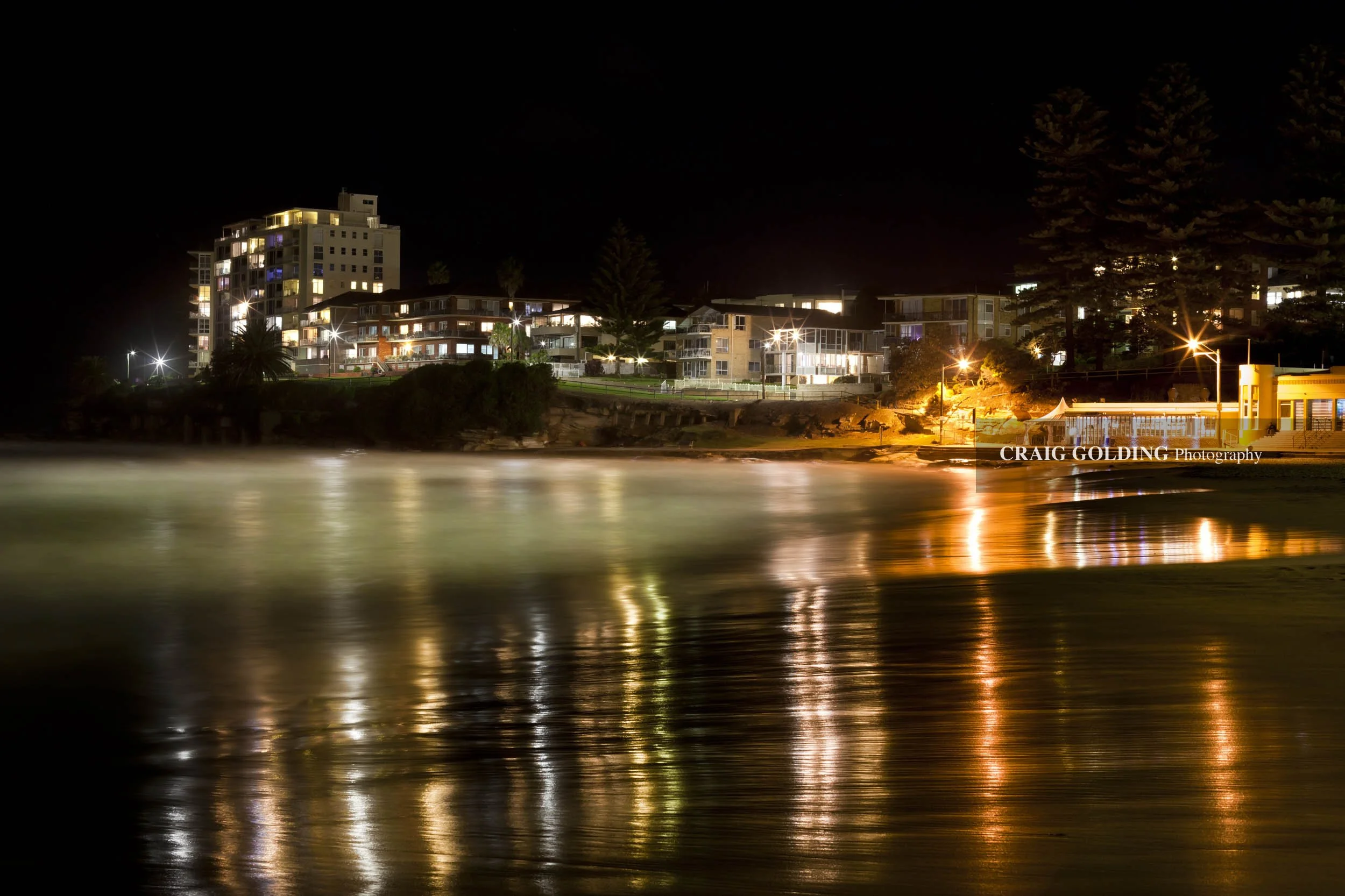 South Cronulla at night.