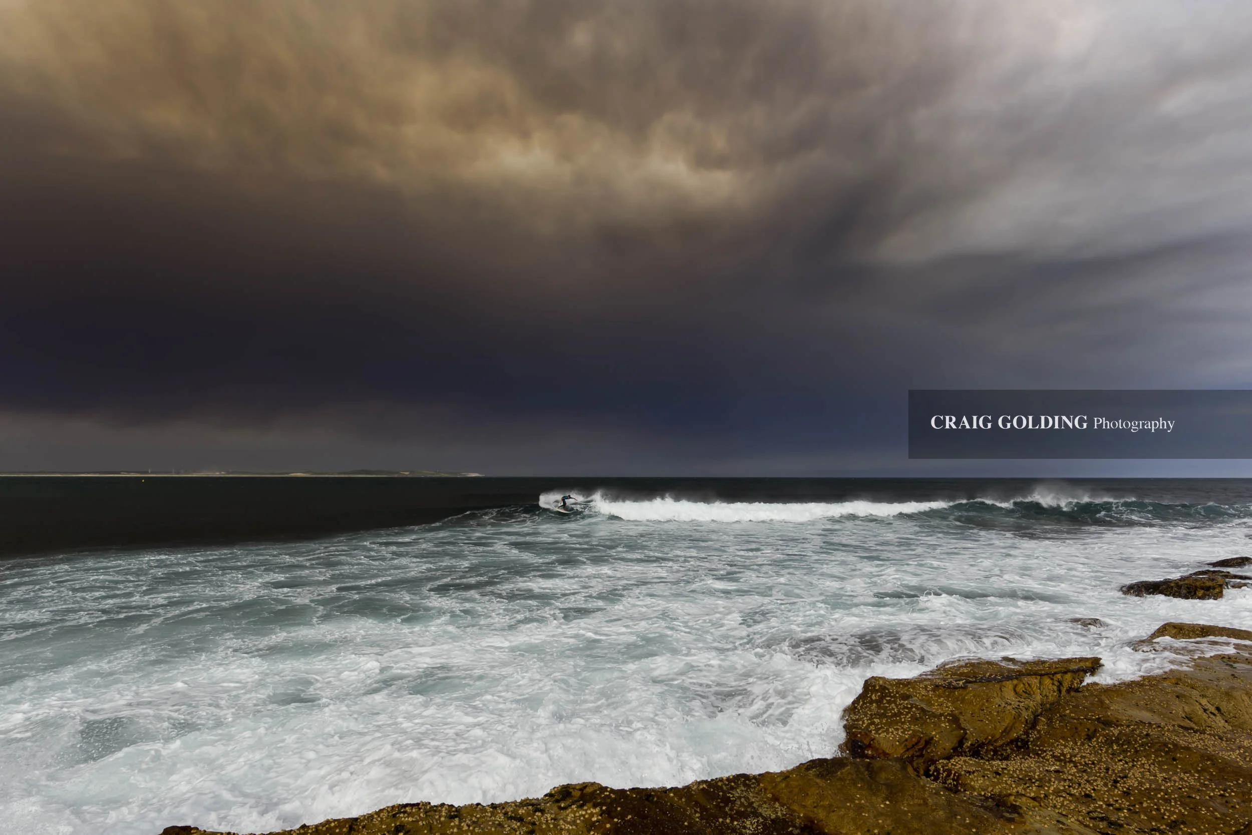 Bushfire Smoke point surfer.