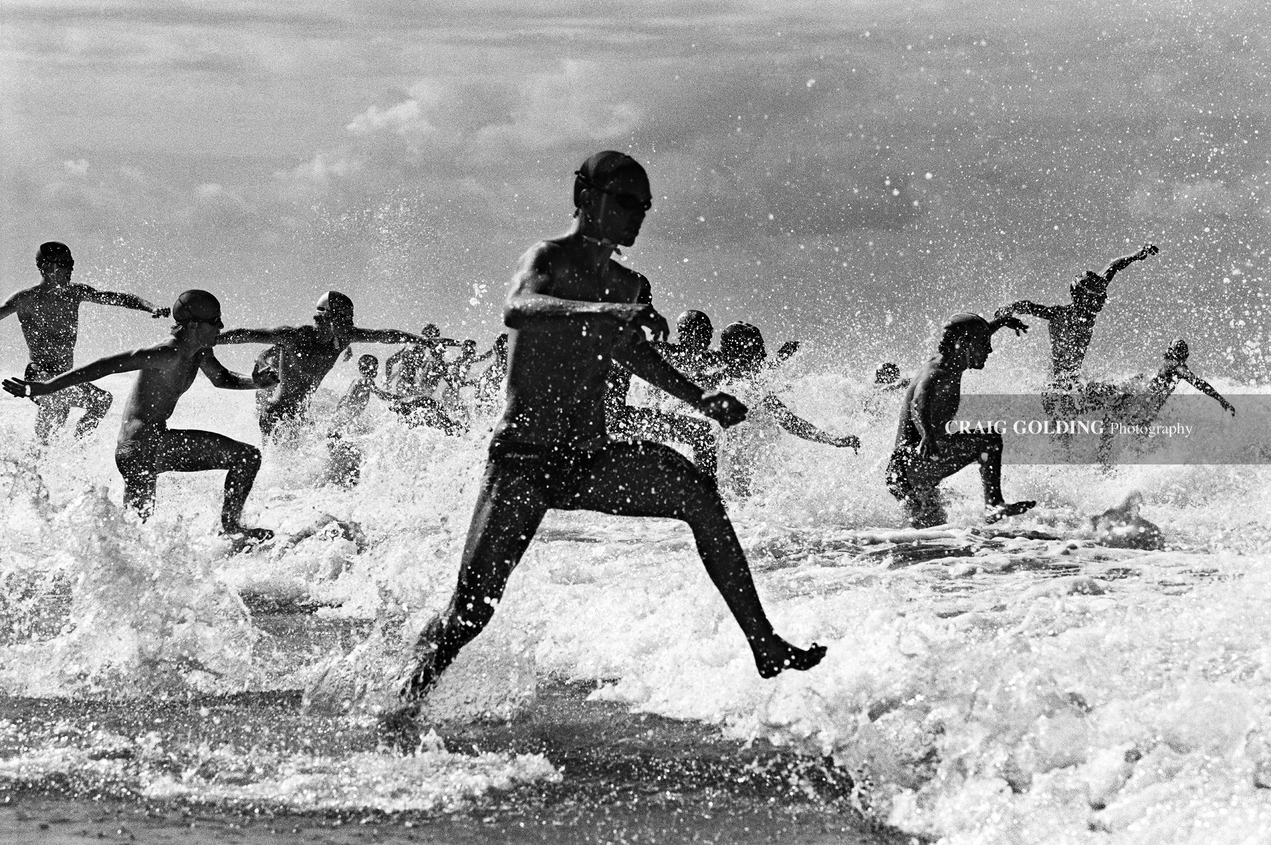 Surf race.