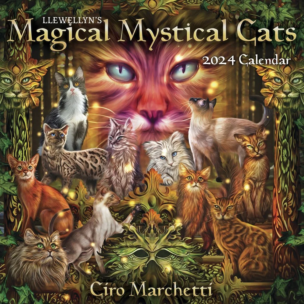 Llewellyn's 2024 Magical Mystical Cats Calendar (Pre-Order)