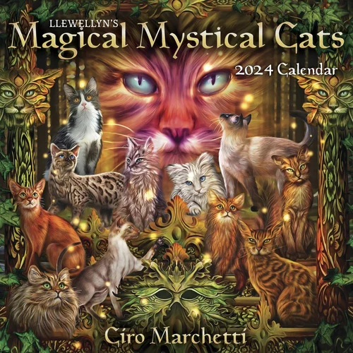 Llewellyn's 2024 Magical Mystical Cats Calendar (Pre-Order)