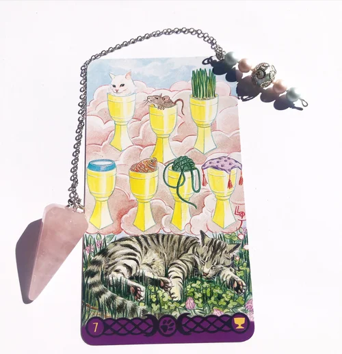 Rose Quartz Crystal Dowsing Pendulum