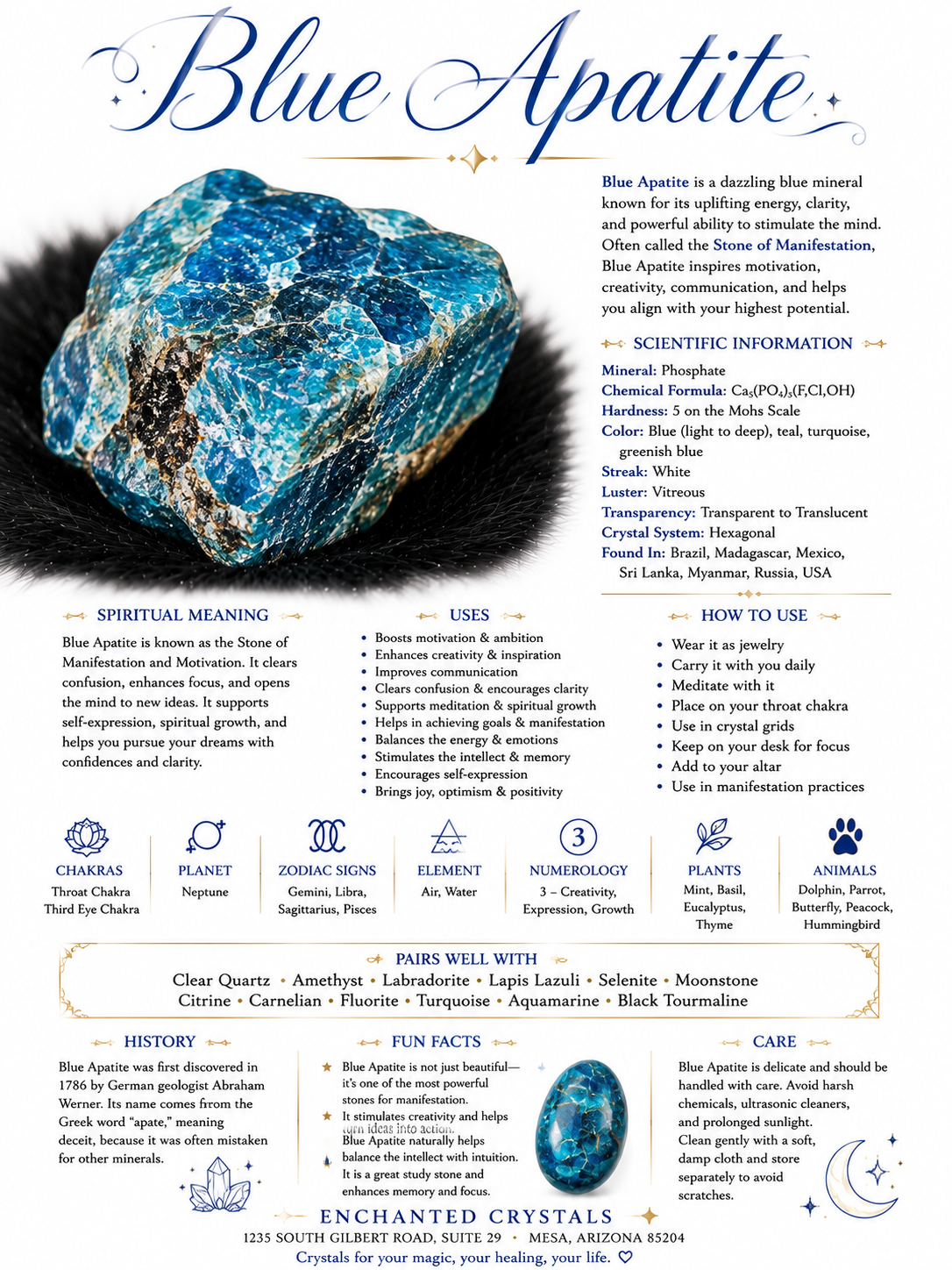 Blue Apatite
